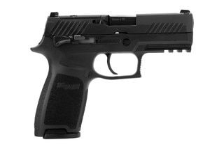 Striker fired 9mm pistol with optic-ready slide.
